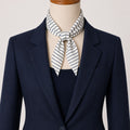Georgette Scarf Off-White striped scarf, 1500x1500